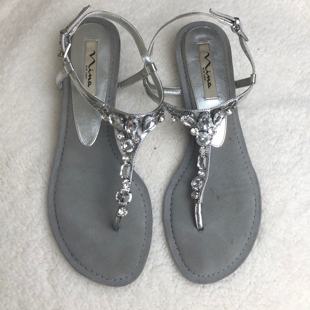 Nina Silver Dressy Low Heel